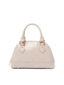 Becky Bowler Bag Grey Croc_mannequin