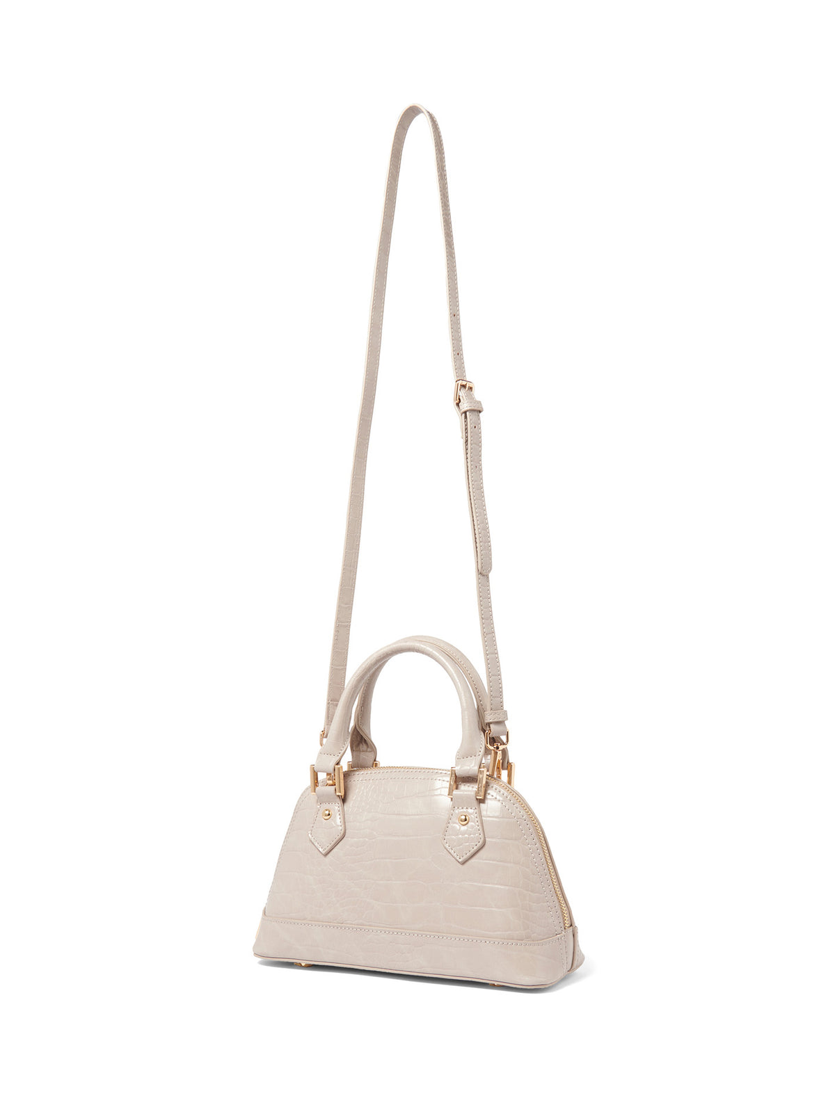 Becky Bowler Bag Grey Croc_mannequin