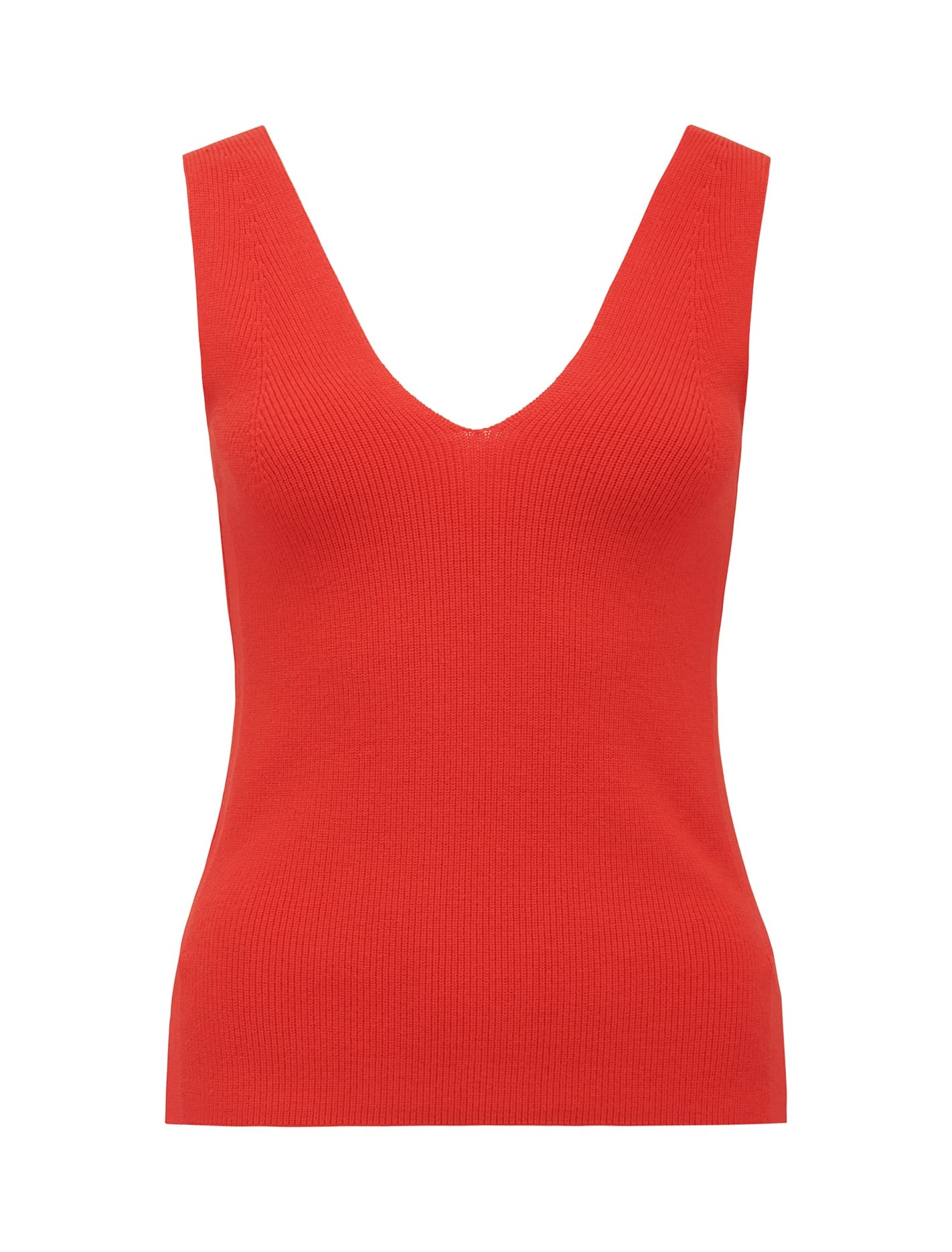 Amara Fashioning Detail Knit Tank Red_mannequin