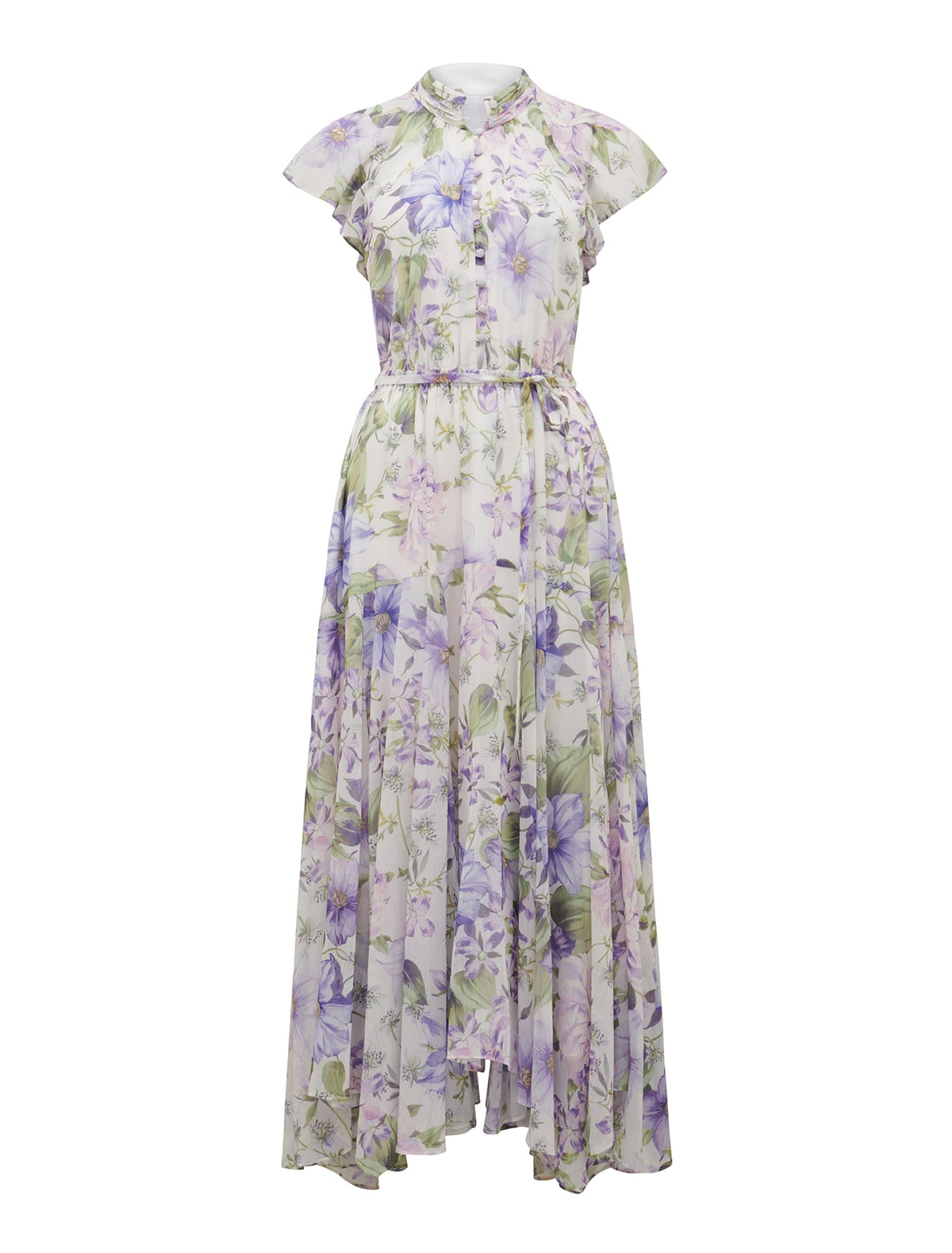 Freya Flutter Sleeve Midi Selene Floral_mannequin