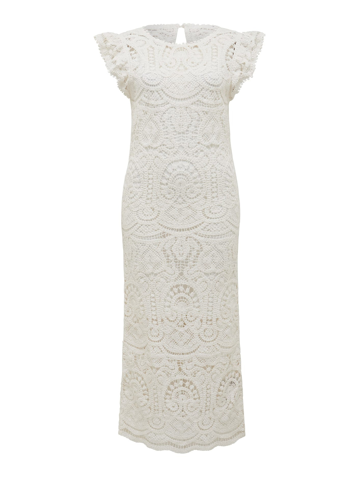 Lilly Lace Midi Dress Porcelain_mannequin