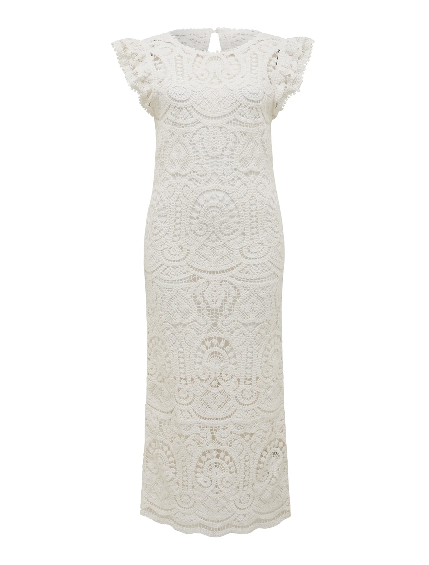 Lilly Lace Midi Dress Porcelain_mannequin