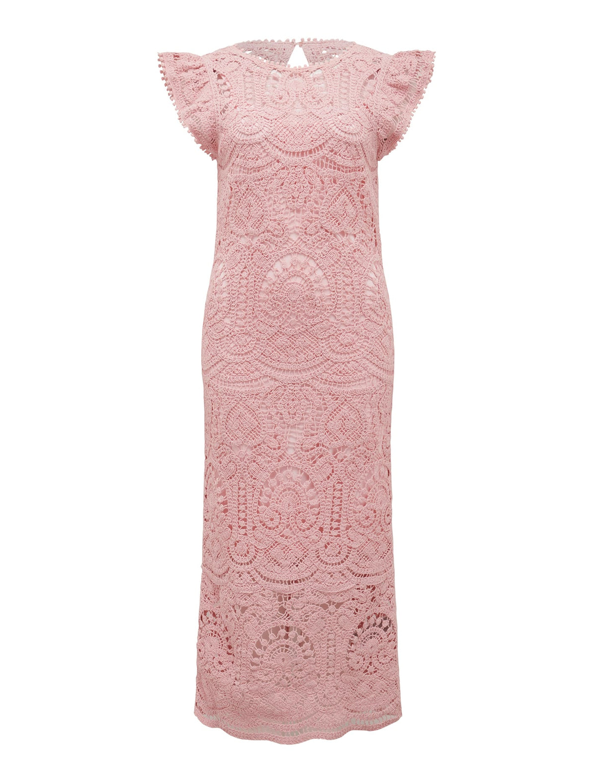 Lilly Lace Midi Dress Soft Blush_mannequin