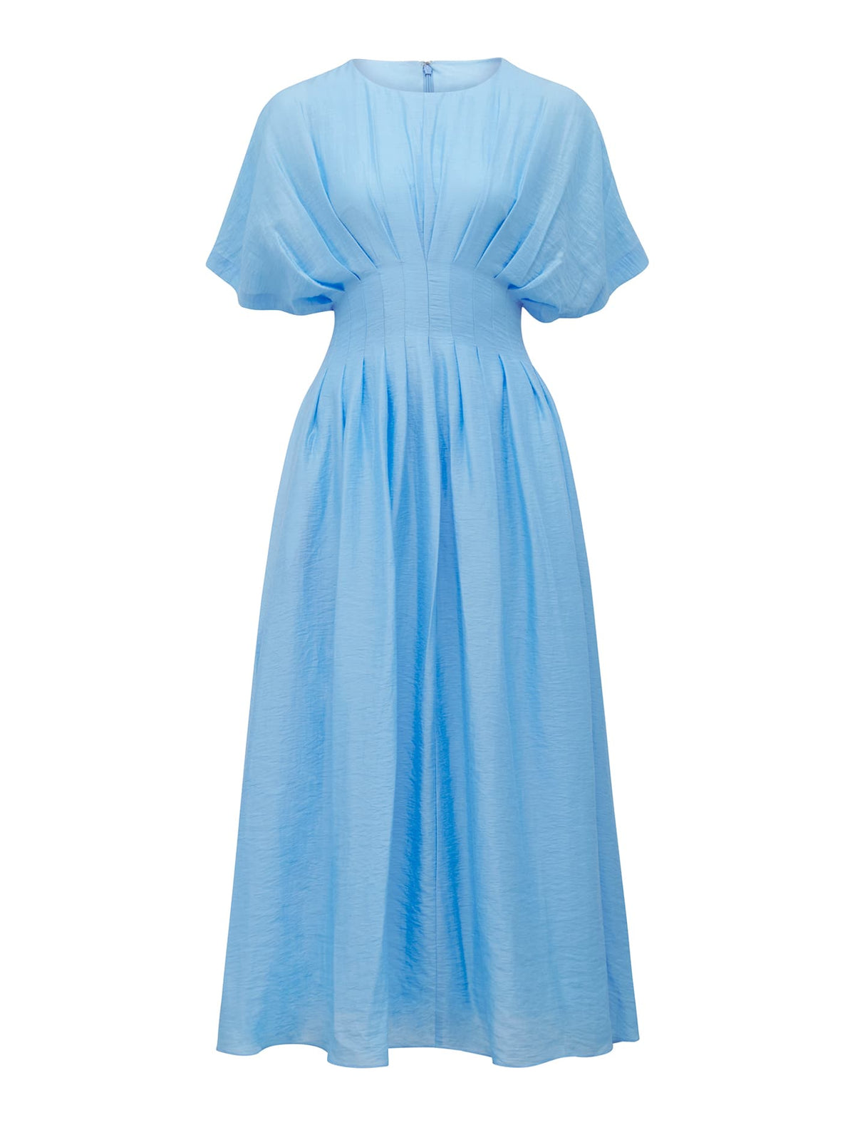 Eve Seam Detail Midi Arctic Ocean_mannequin