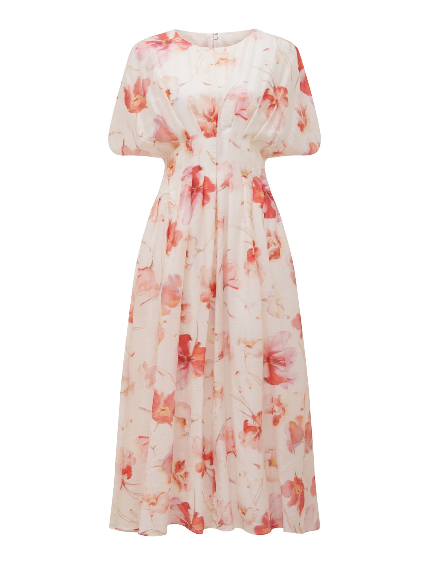 Eve Seam Detail Midi Dress Valerie Floral_mannequin