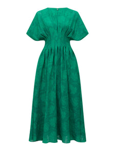 Eve Jacquard Seam Midi Mayan Jade_mannequin