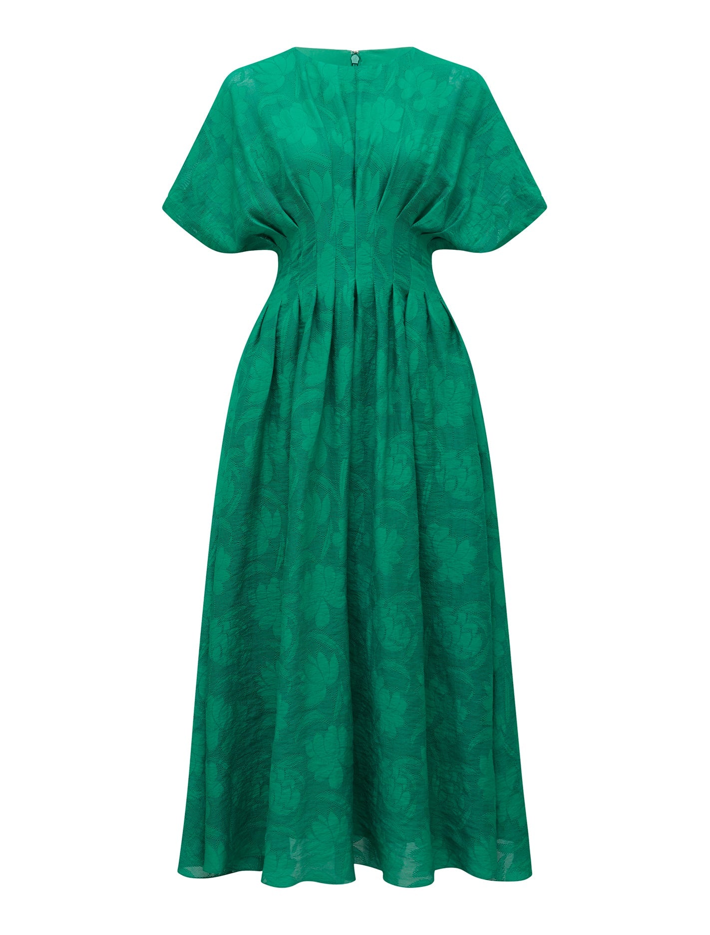 Eve Jacquard Seam Midi Mayan Jade_mannequin
