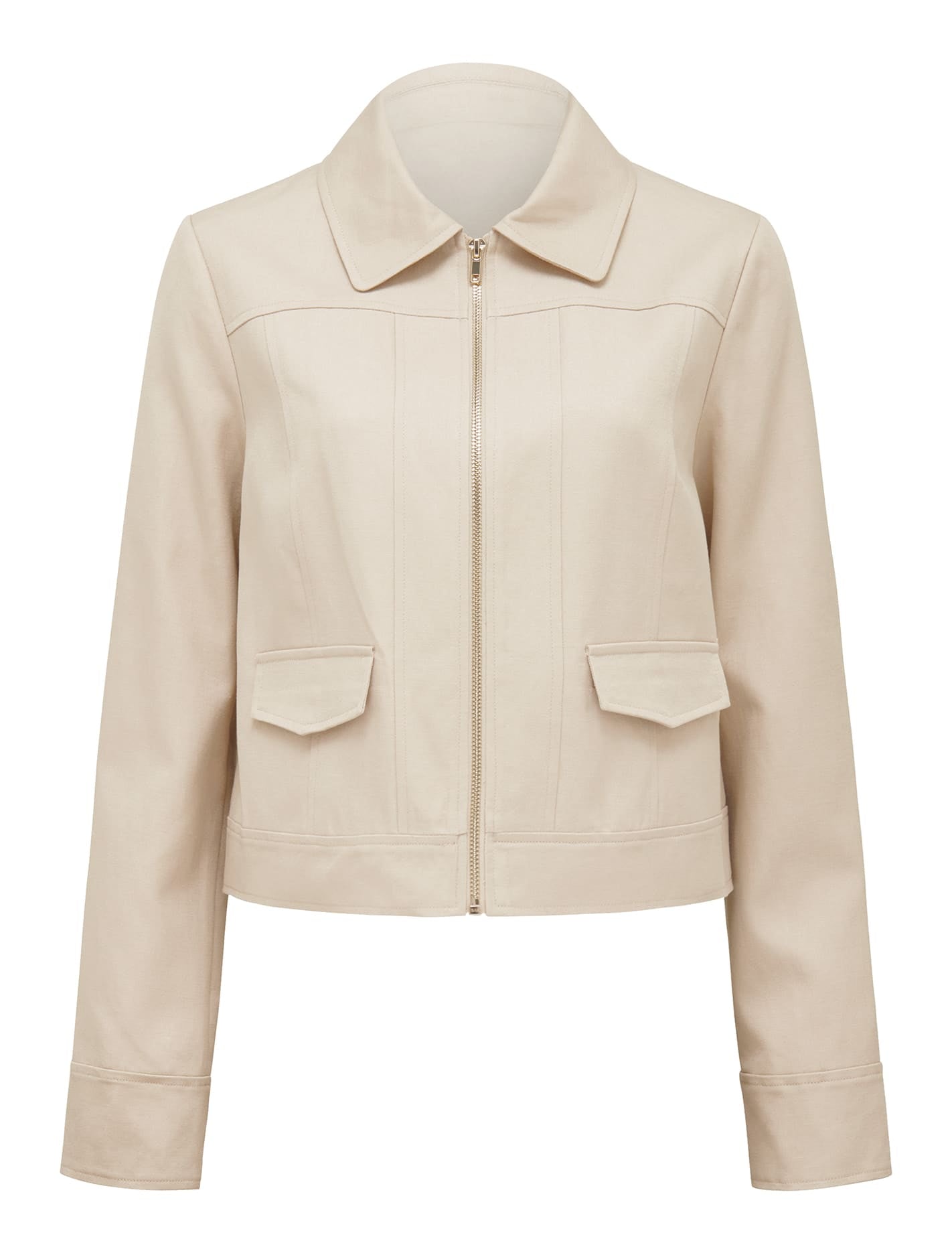 Teresa Zip Through Jacket Sand Dune_mannequin