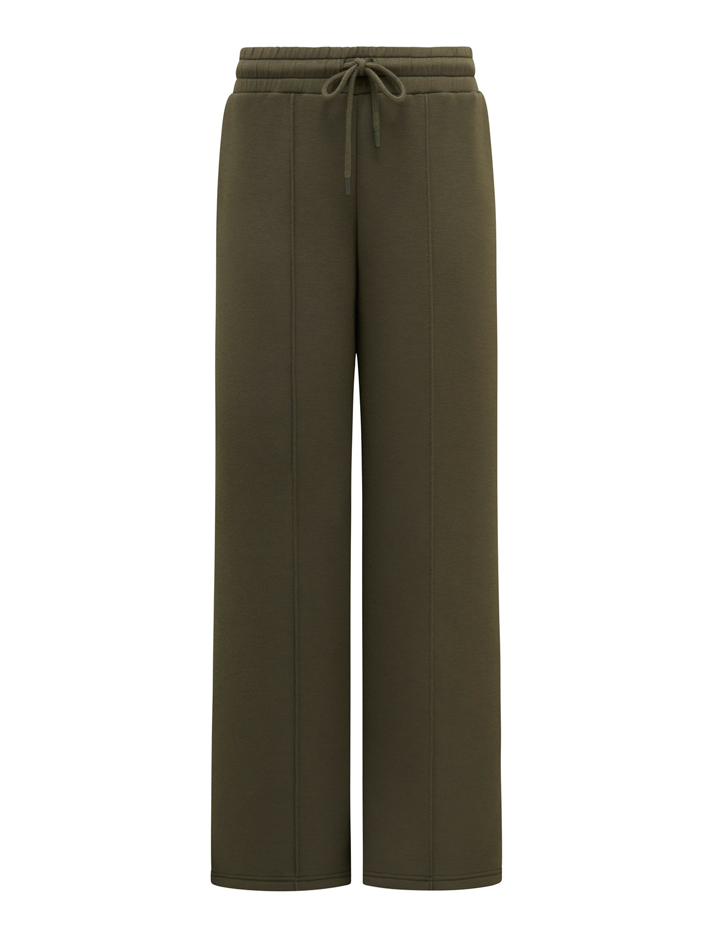 Tiana Wide Leg Sweatpants Olive Green_mannequin