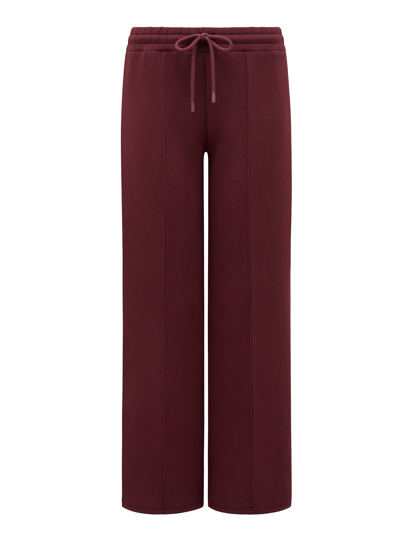 Tiana Wide Leg Track Pants Deep Maroon_mannequin