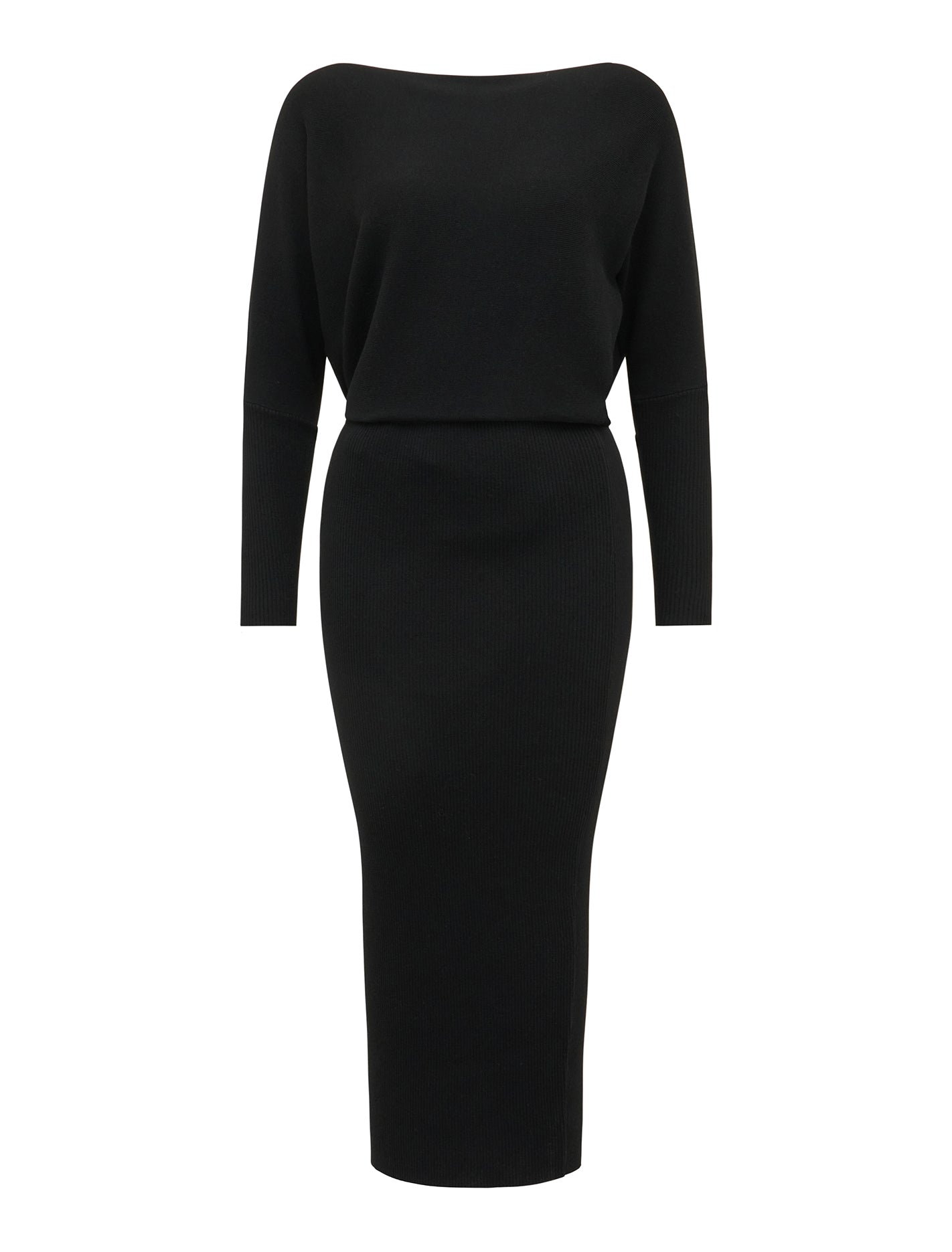 Ciara Petite Midi Dress Black_mannequin
