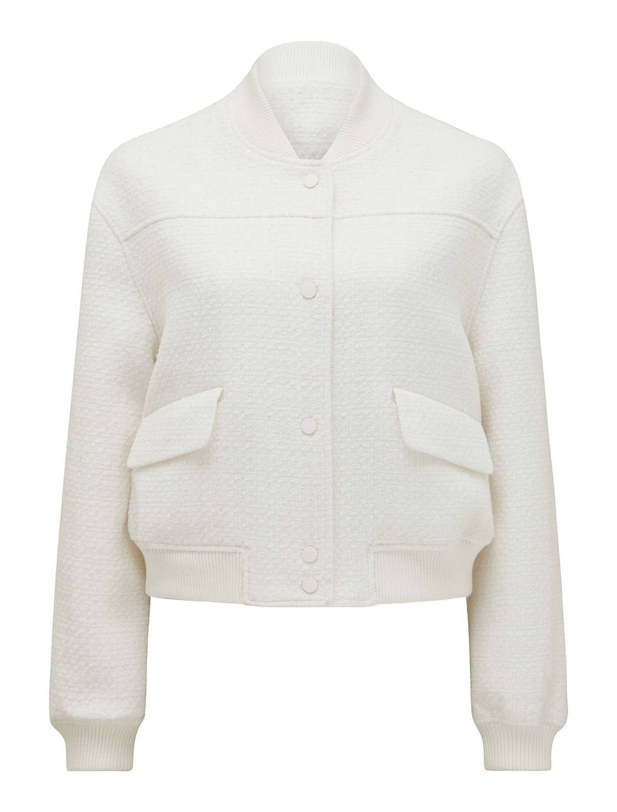 Becks Boucle Bomber Jacket CREAM BOUCLE_mannequin