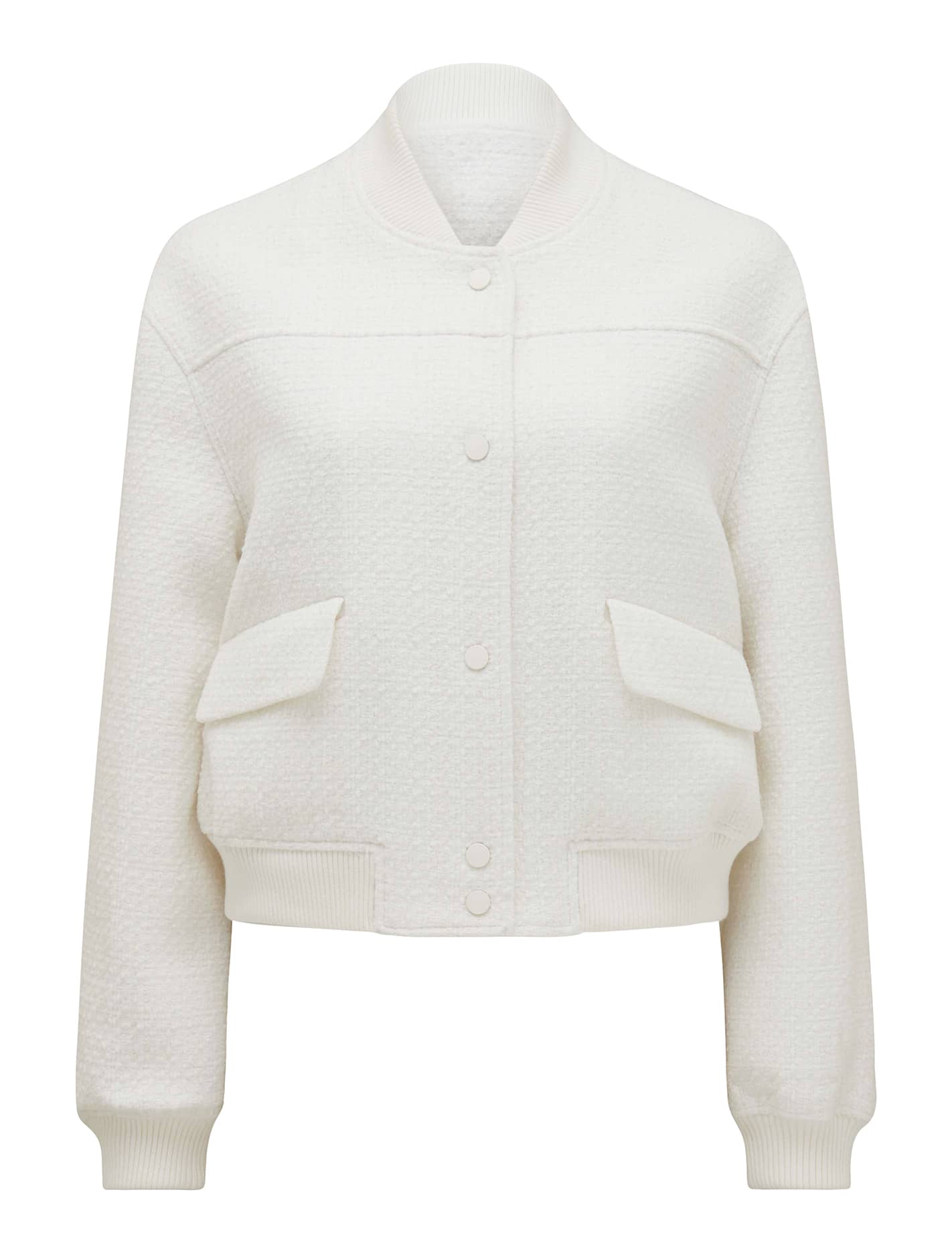 Becks Boucle Bomber Jacket CREAM BOUCLE_mannequin