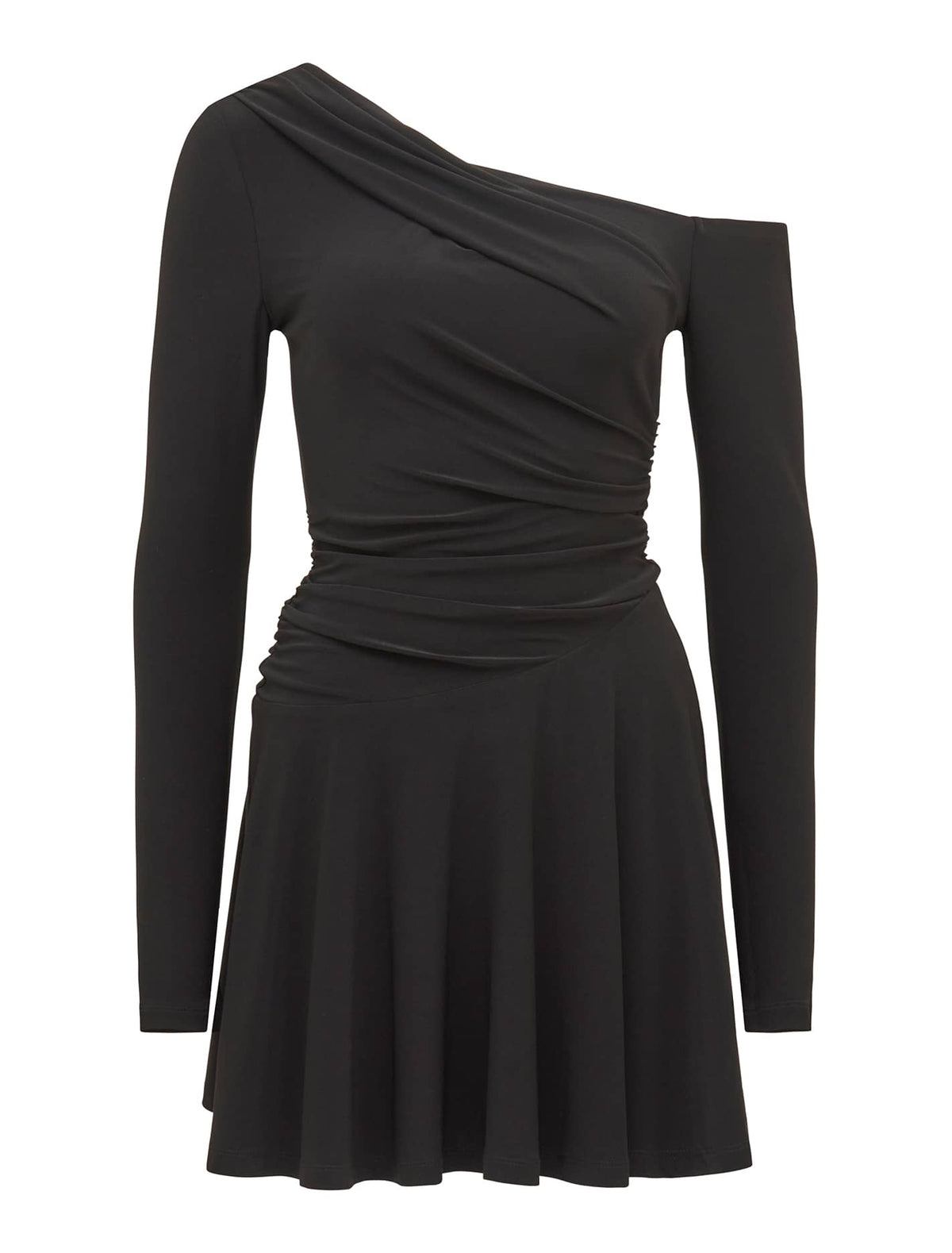 Elise Jersey Twist Mini Black_mannequin