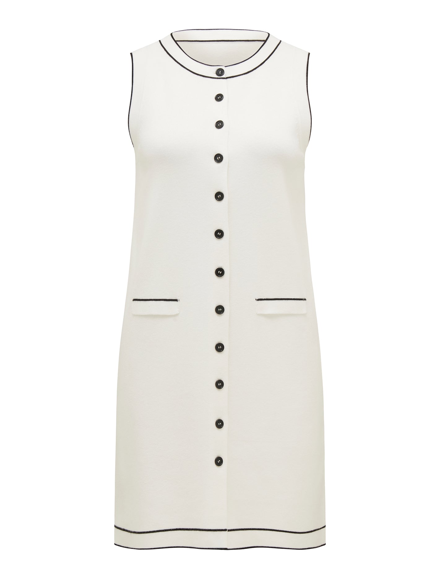 Molly Tipped Mini Dress Mono Tipped_mannequin