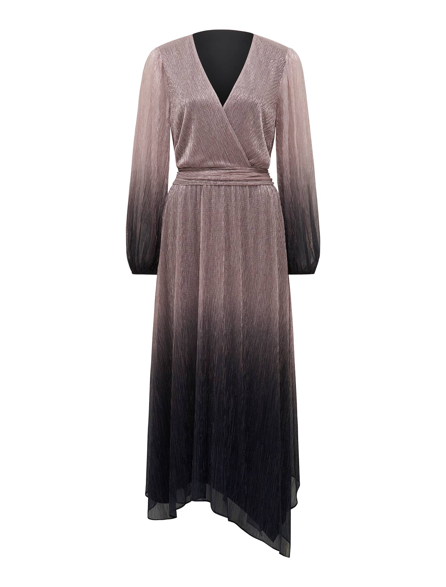 Gisele Ombre Plisse Maxi Blush Dusk Ombre_mannequin