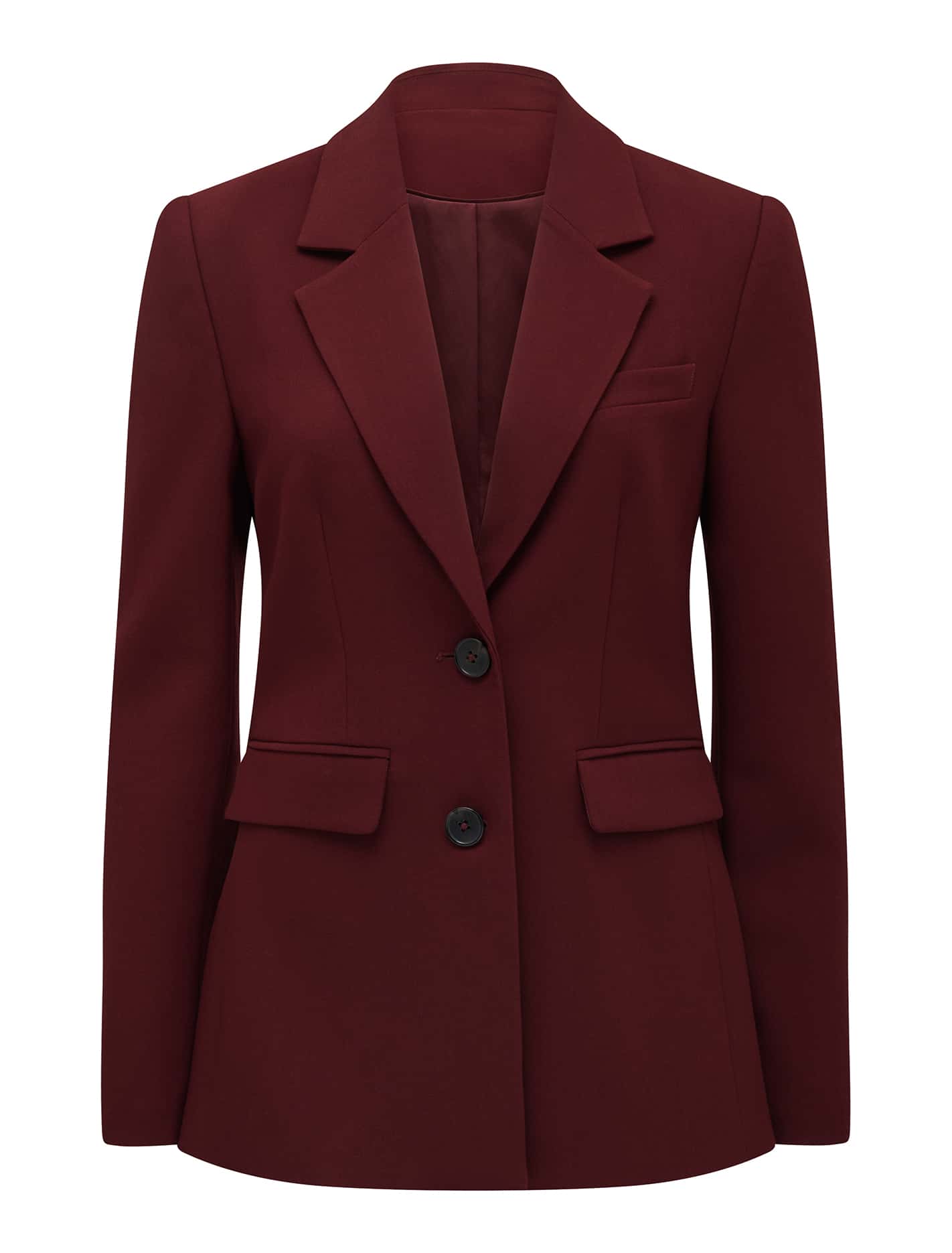 Clarette Nipped Waist Blazer Dark Cherry Suit_mannequin