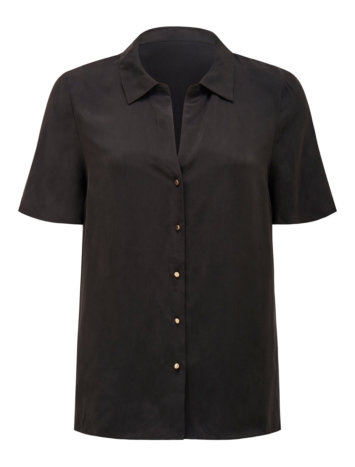 Betsy Cupro Shirt Black Co-Ord_mannequin