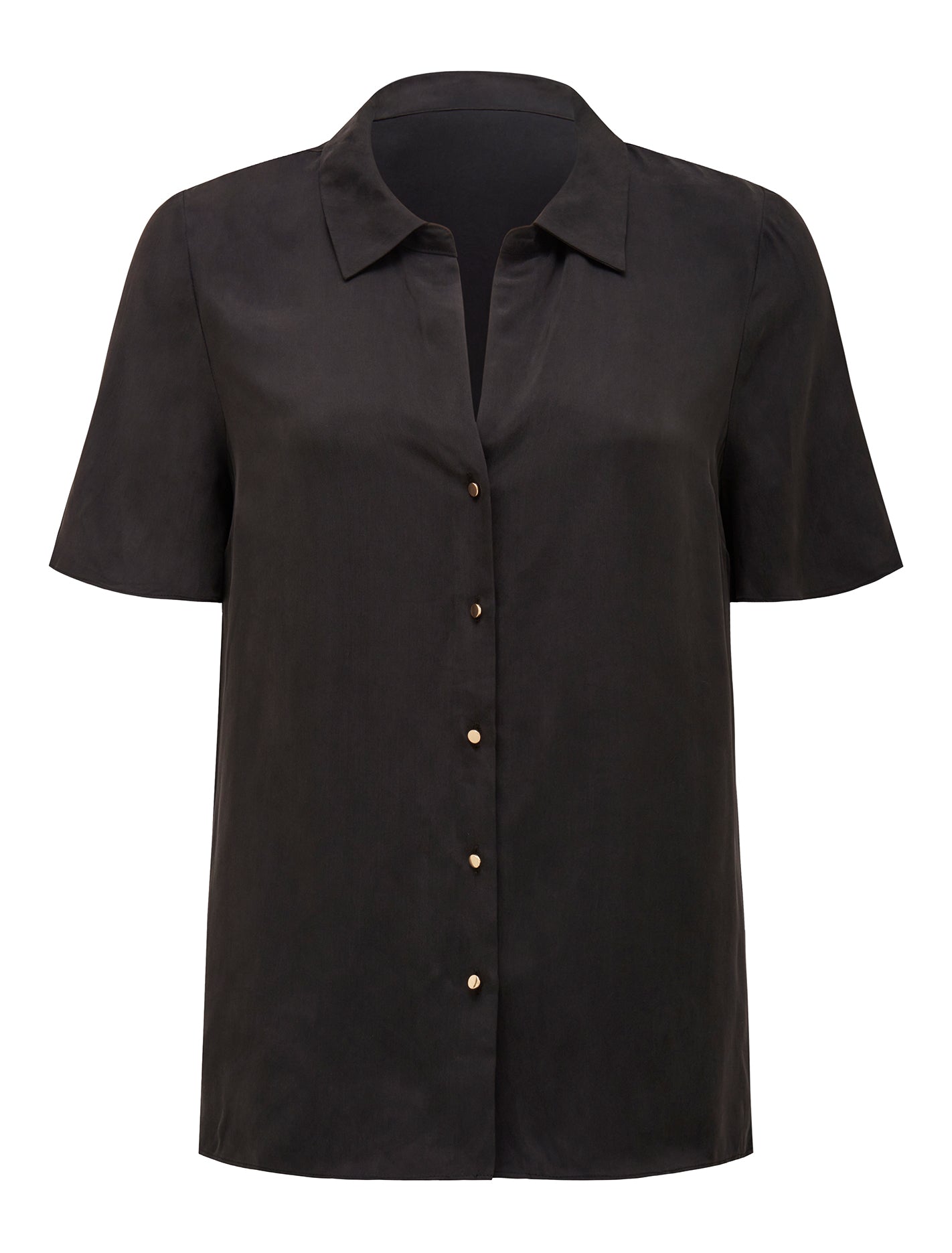 Betsy Cupro Shirt Black Co-Ord_mannequin