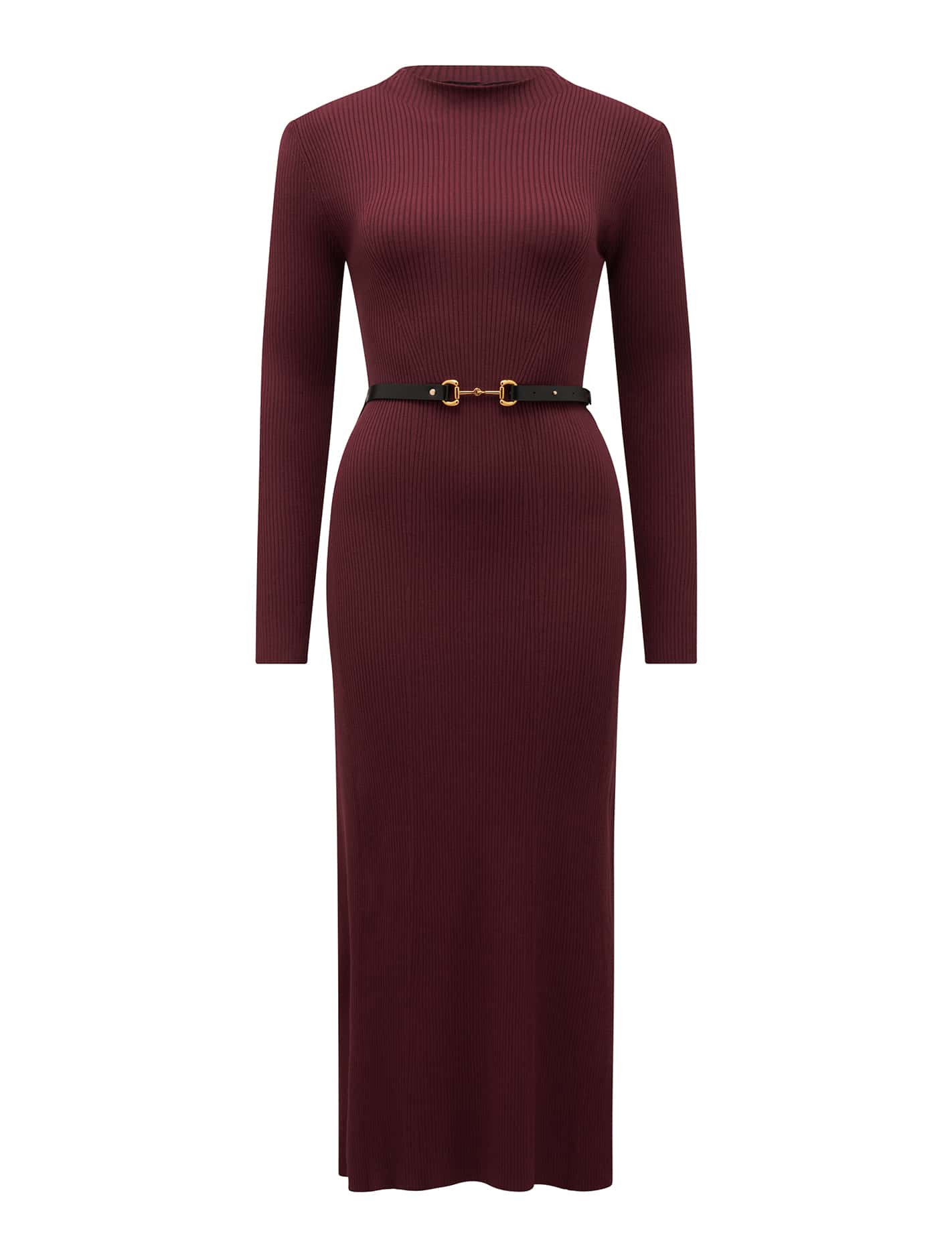Leena Snaffle Belted Midi Dress Imperial Port_mannequin