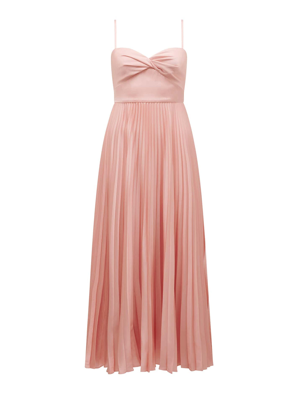 Chloe Petite Pleated Dress Soft Blush_mannequin