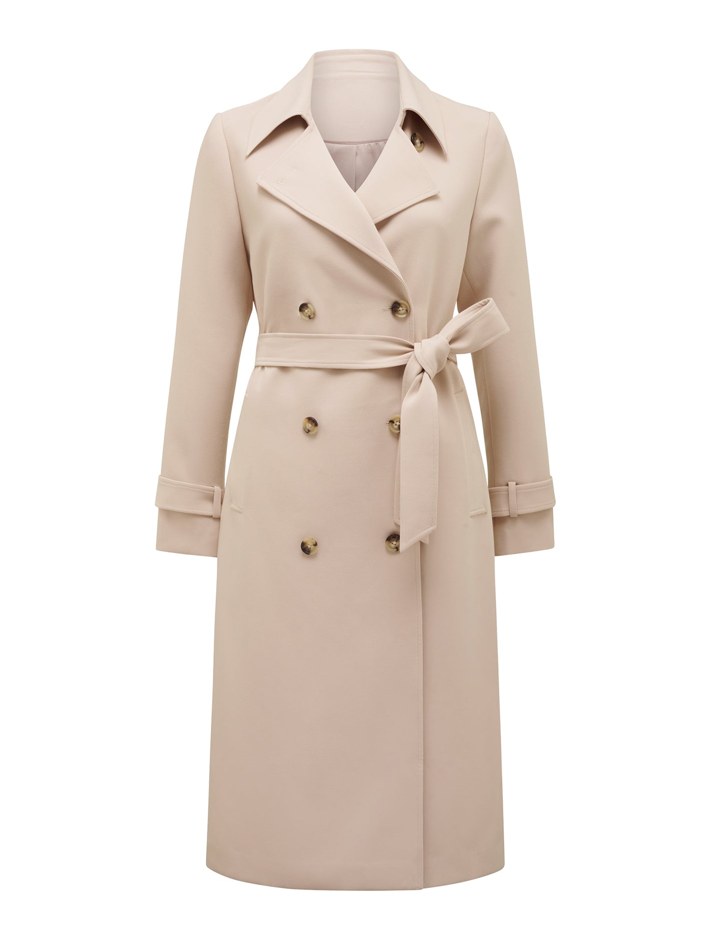Leanne Crepe Trench Coat Stone Taupe_mannequin