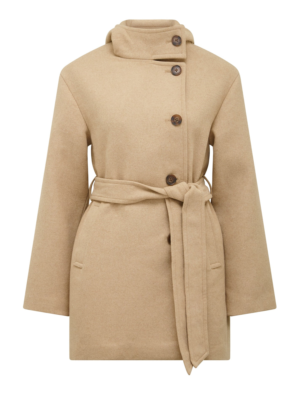 Shaylah Hooded Coat Soft Camel_mannequin