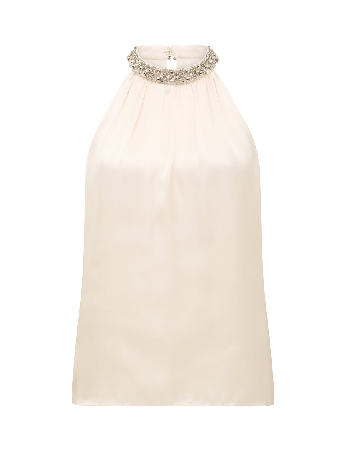 Emily Embellished Halter Top Ivory_mannequin