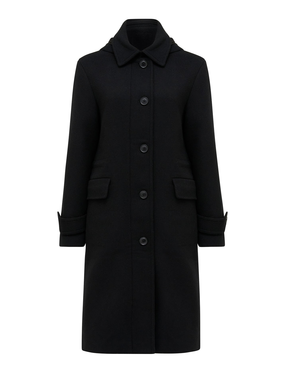 Tommy Parka Duffle Coat  Black_mannequin