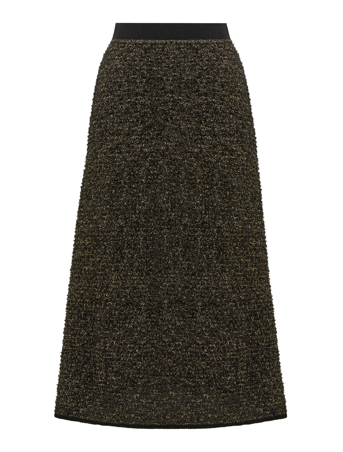 Anais Tweed Co-ord Midi Skirt Black & Gold_mannequin