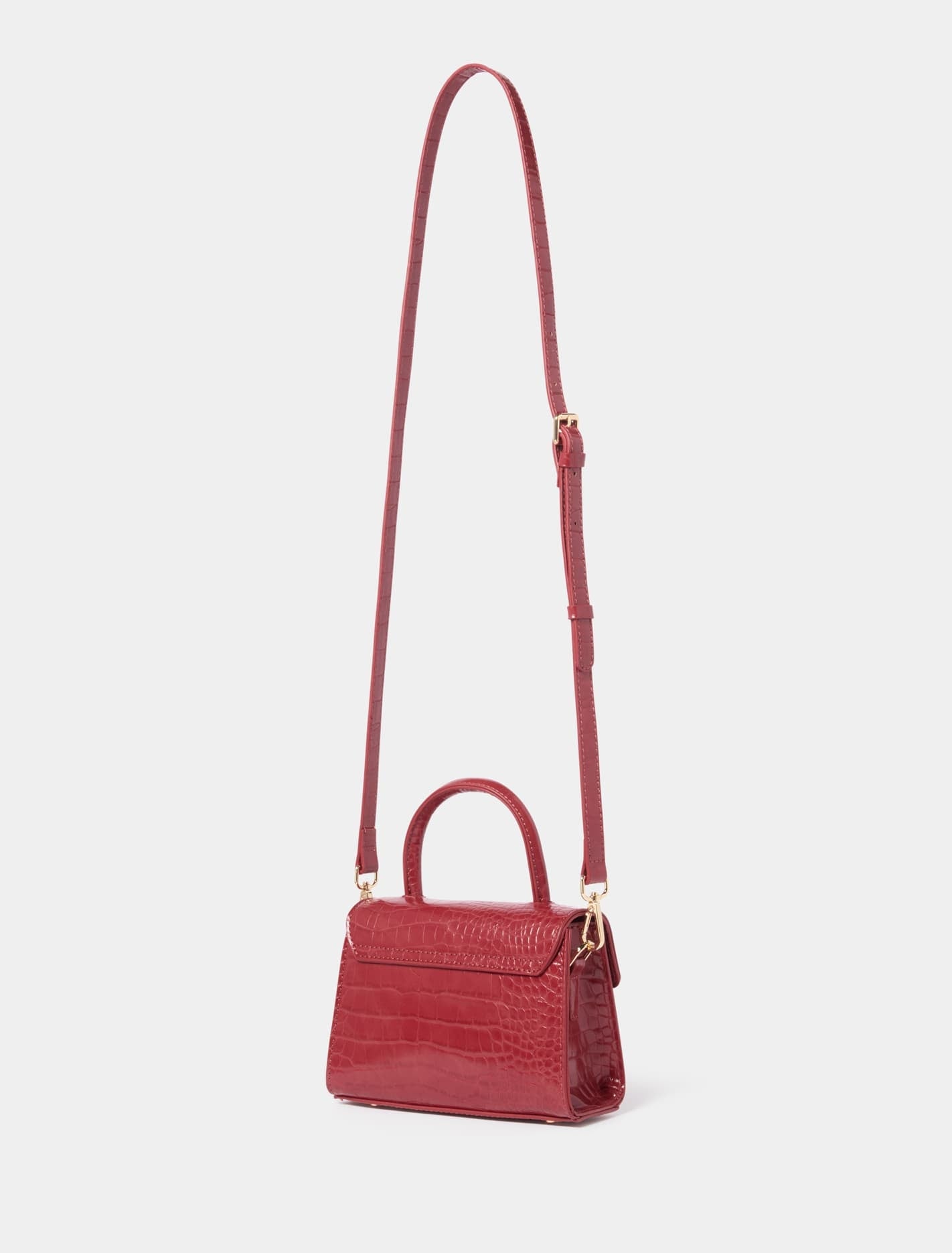 Hattie Hardware Mini Bag Cardinal Red_mannequin