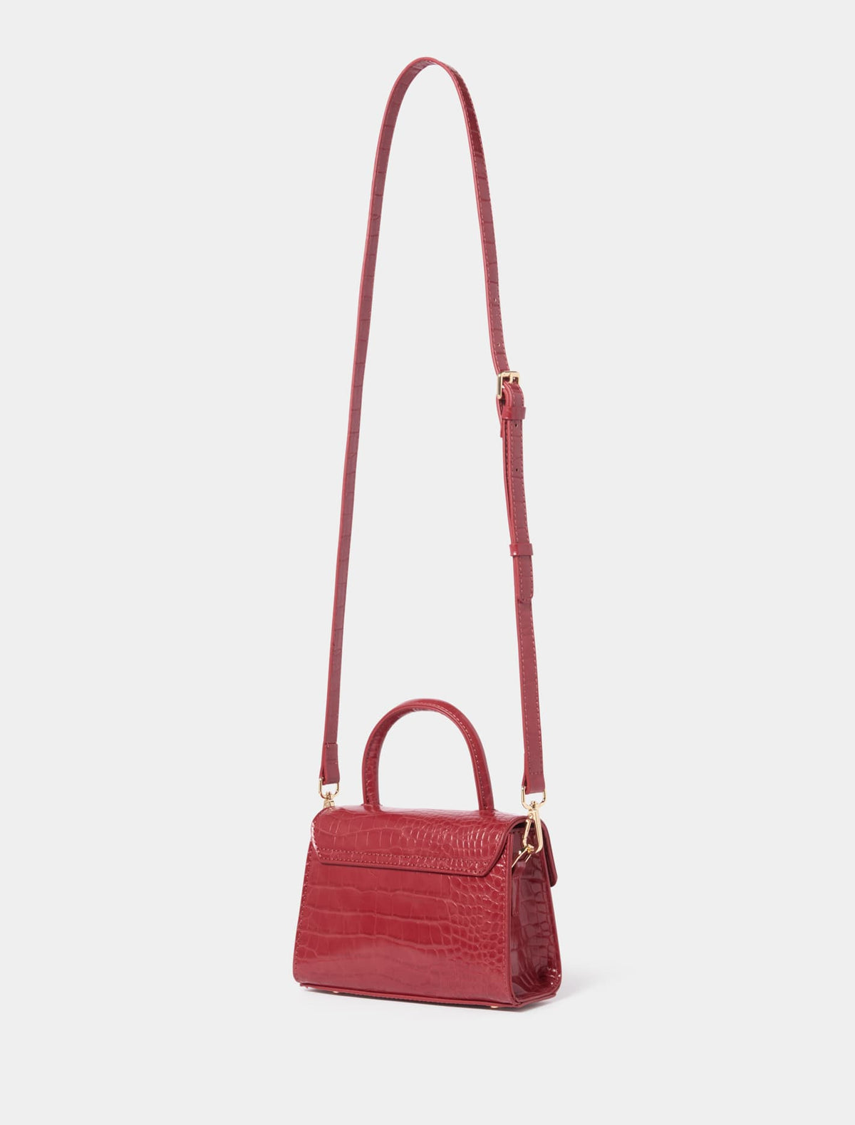 Hattie Hardware Mini Bag Cardinal Red_mannequin