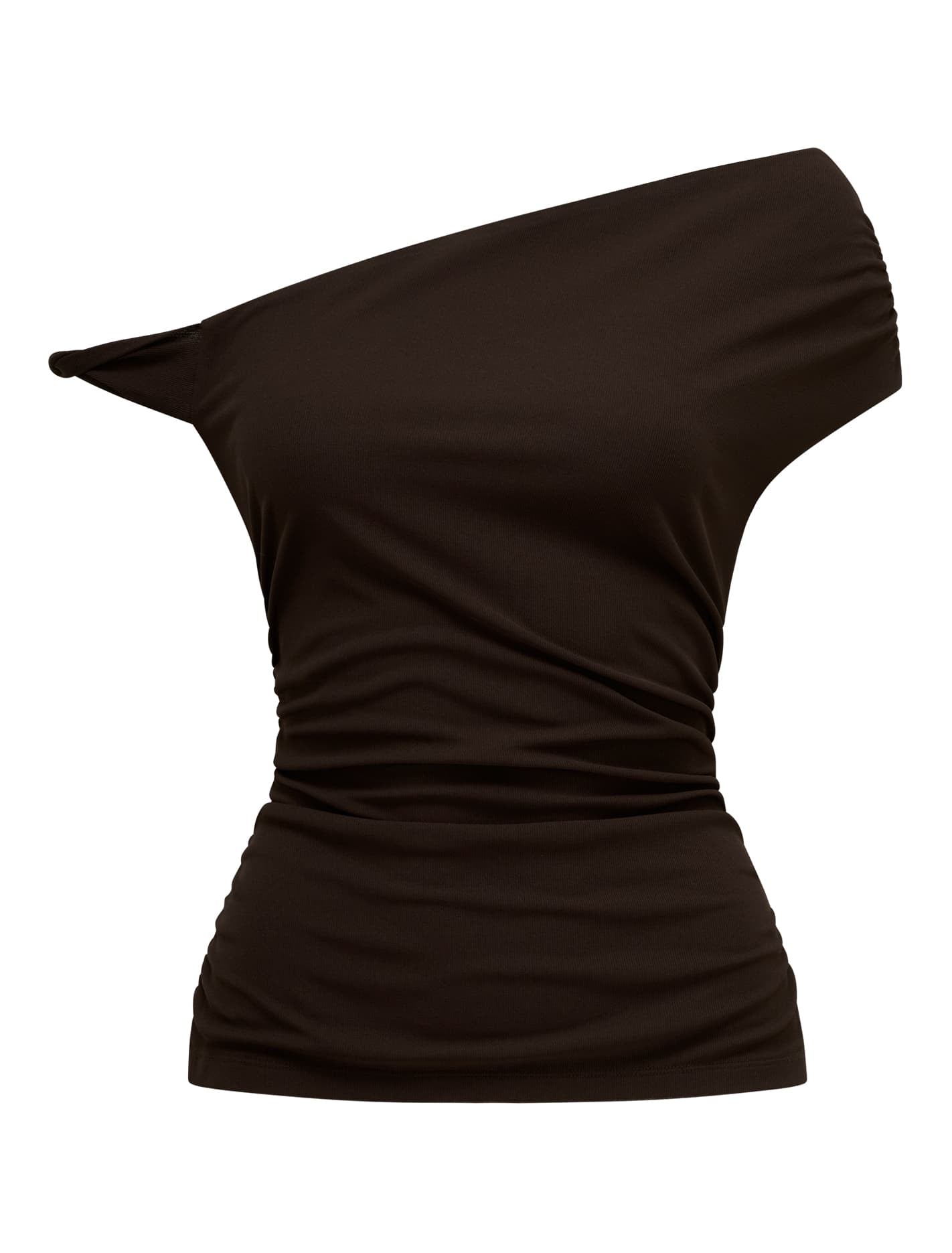 Mia Twist-Side Top Chocolate Co-ord_mannequin