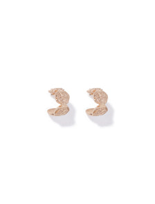 Signature Carley Disc Hoop Earrings Gold_mannequin