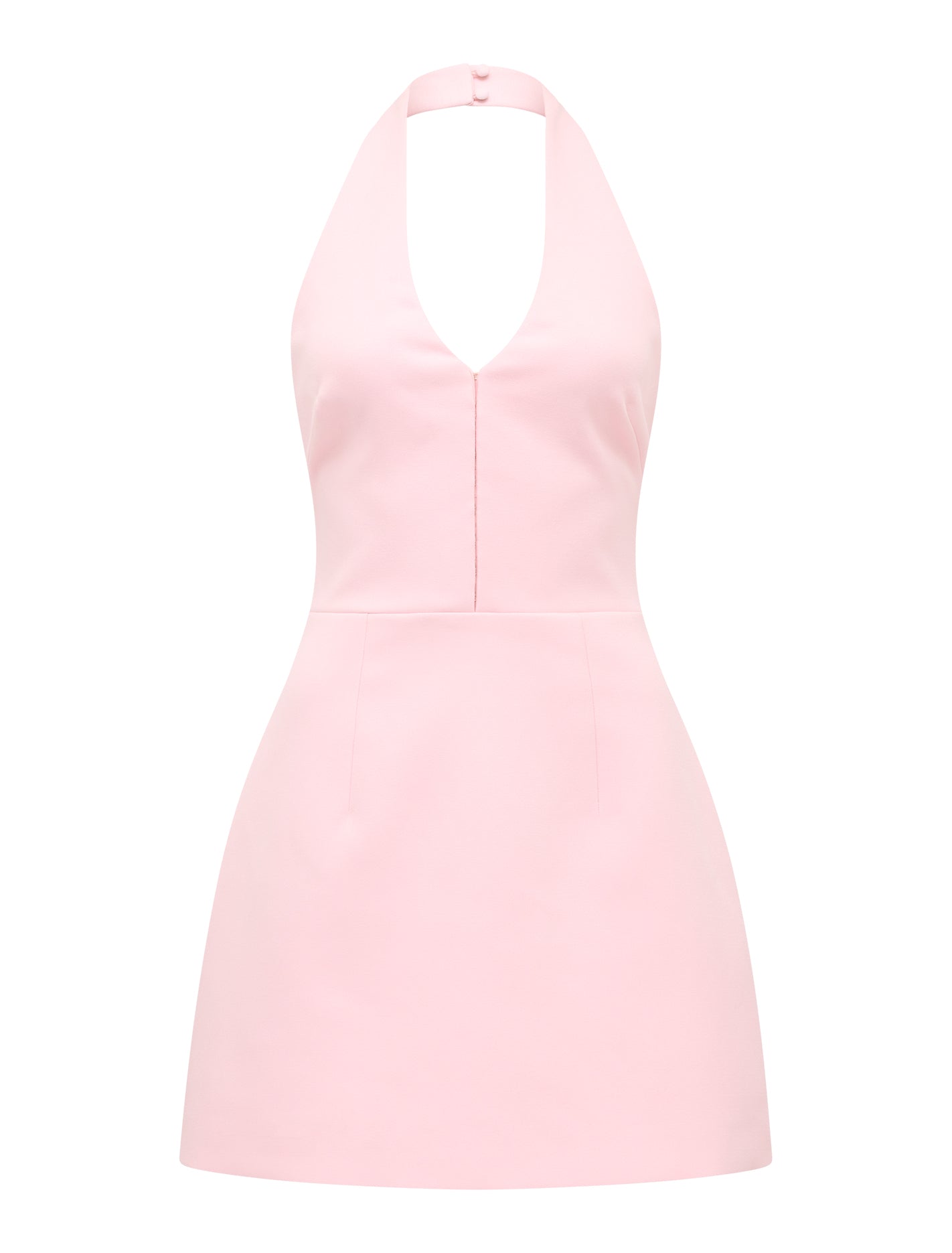 Ricki Halter Hook and Eye Mini Dress Soft Pink_mannequin