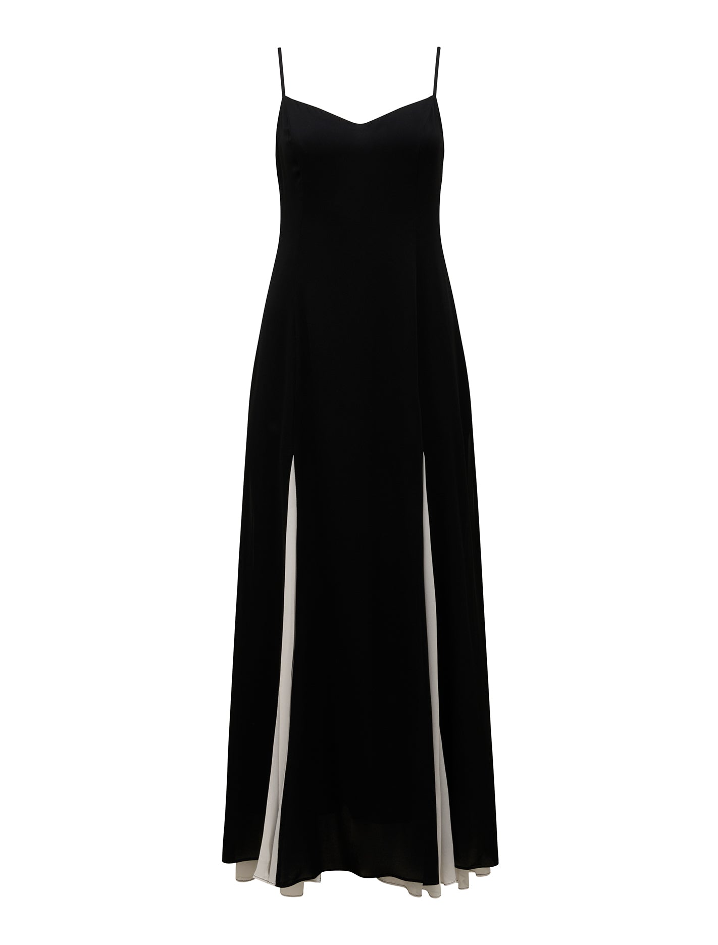 Dahlia Maxi Dress Black & White_mannequin