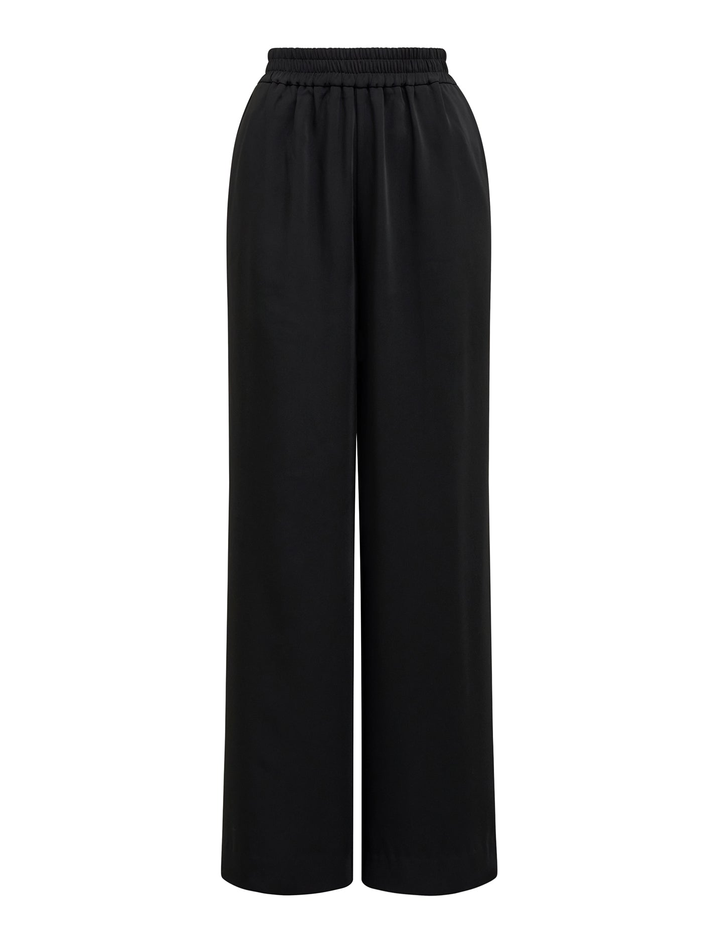 Enya Elastic Wide Leg Pants Black_mannequin