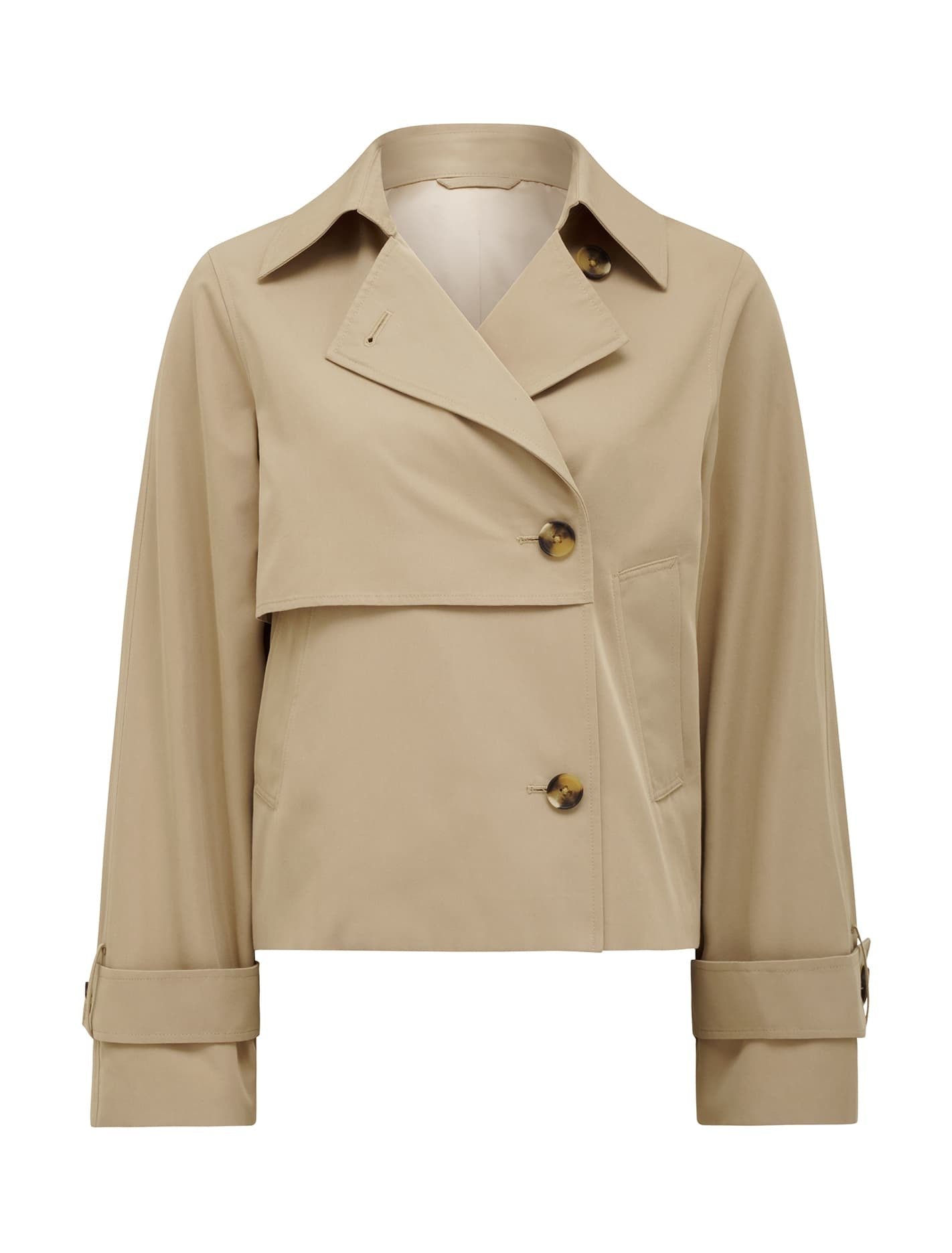 Ebony Cropped Trench Coat Camel_mannequin