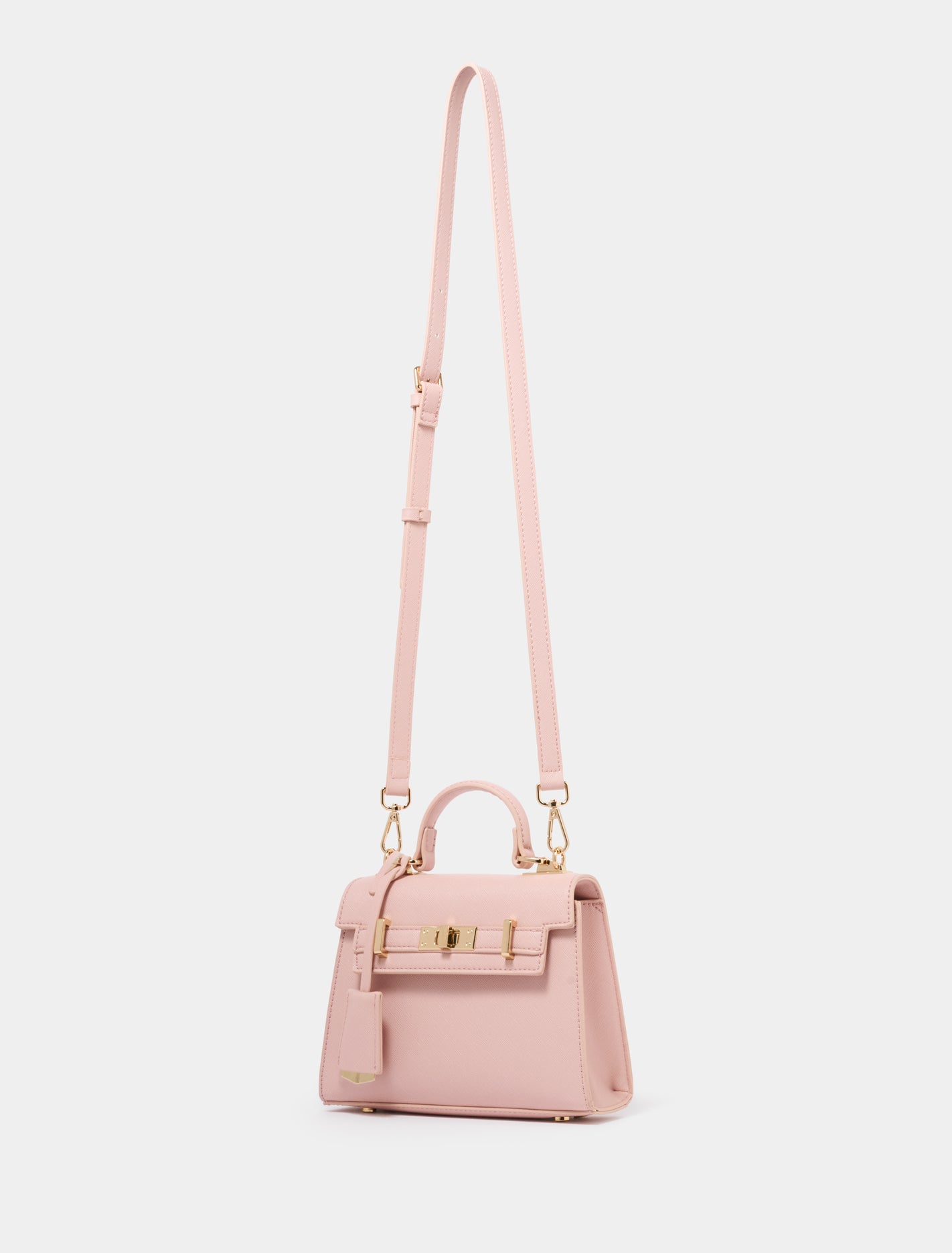 Tala Top Handle Lock Bag Rose_mannequin