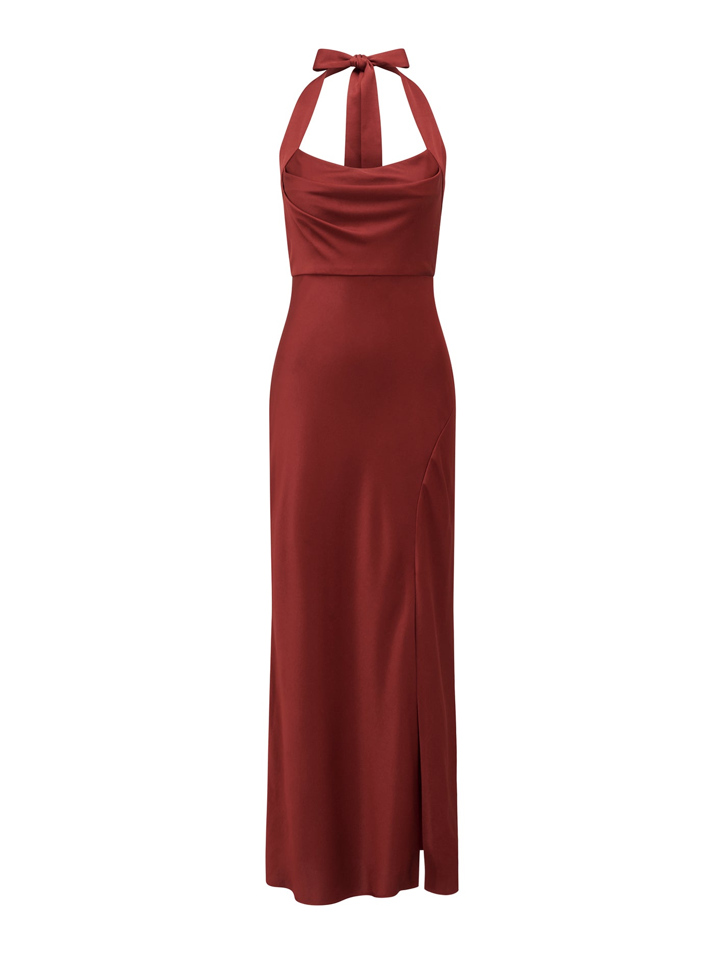 Alice Halter Satin Maxi Dress Shiraz_mannequin