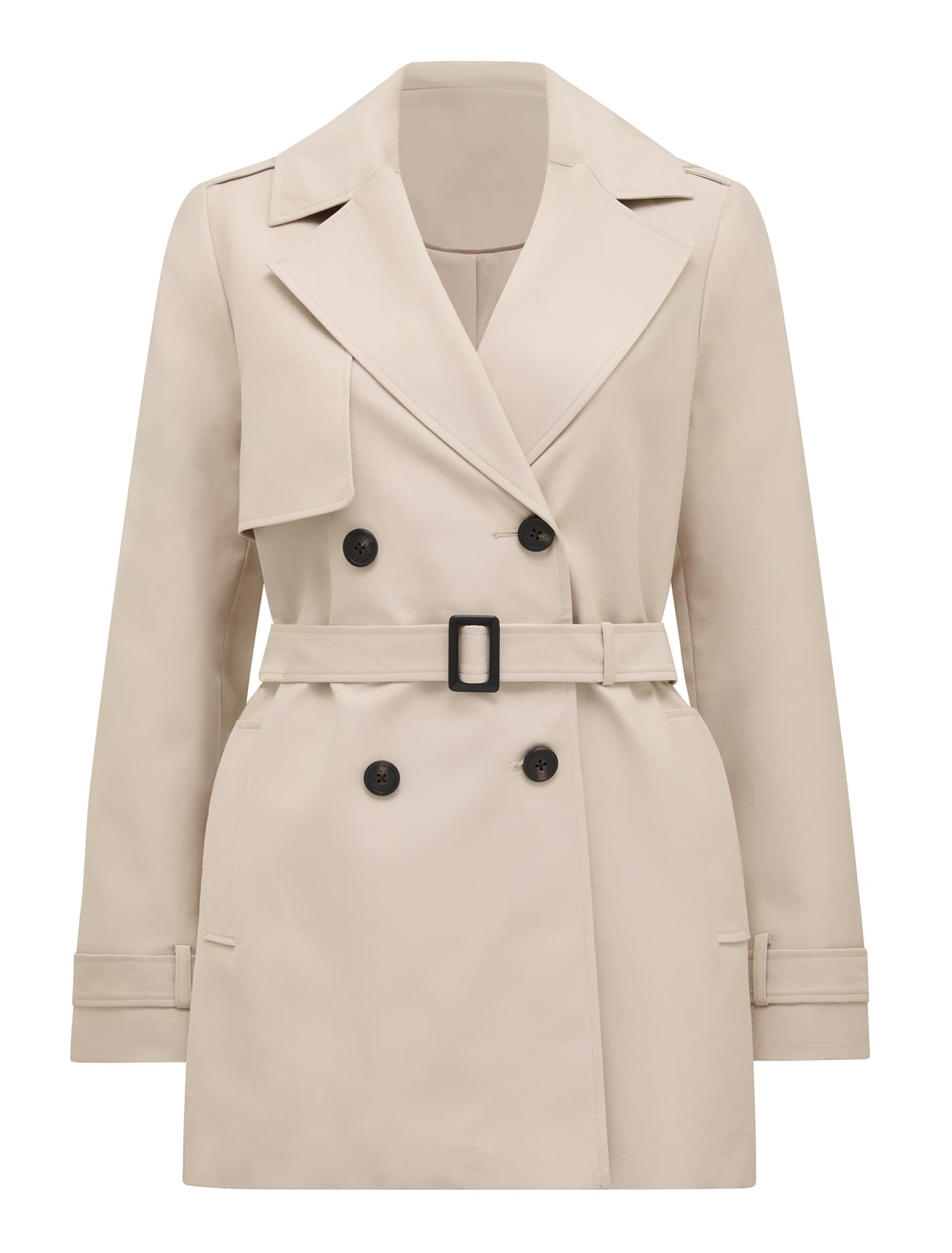 Rhea Water Resistant Trench Neutral_mannequin