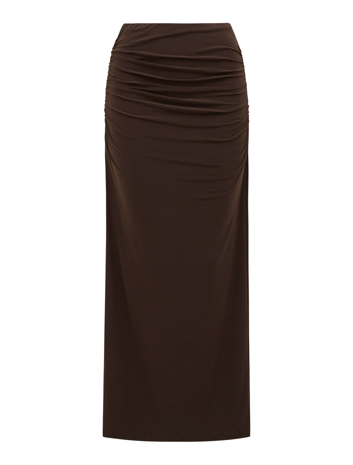 Jazelle Jersey Maxi Skirt Bitter Chocolate Co-ord_mannequin