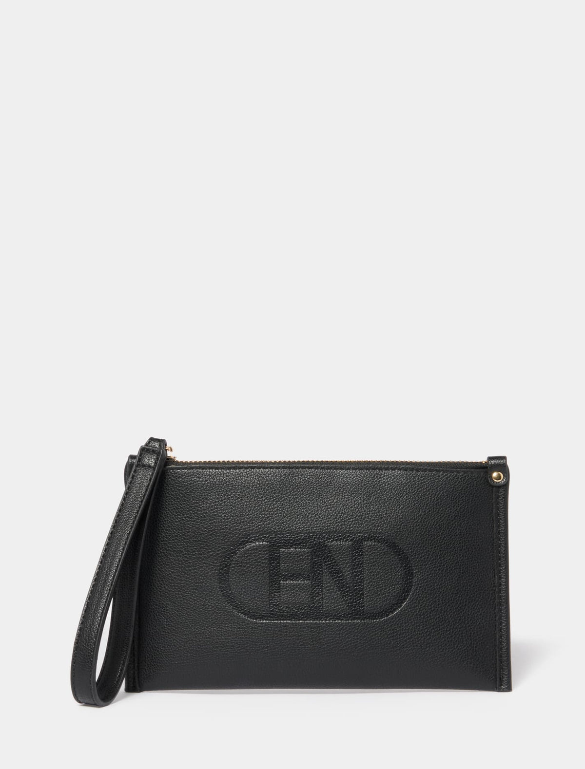 Alannah Logo Wristlet Wallet Black_mannequin