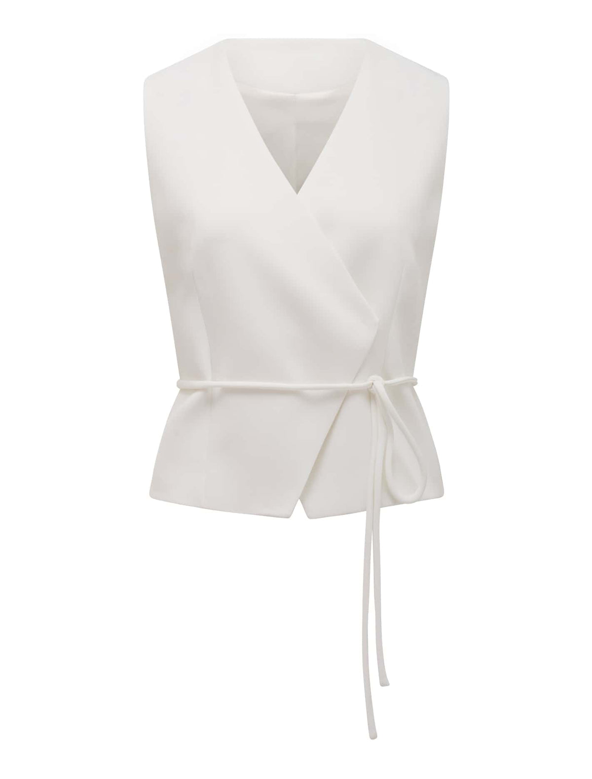 Cari Asymmetrical Waistcoat Porcelain_mannequin