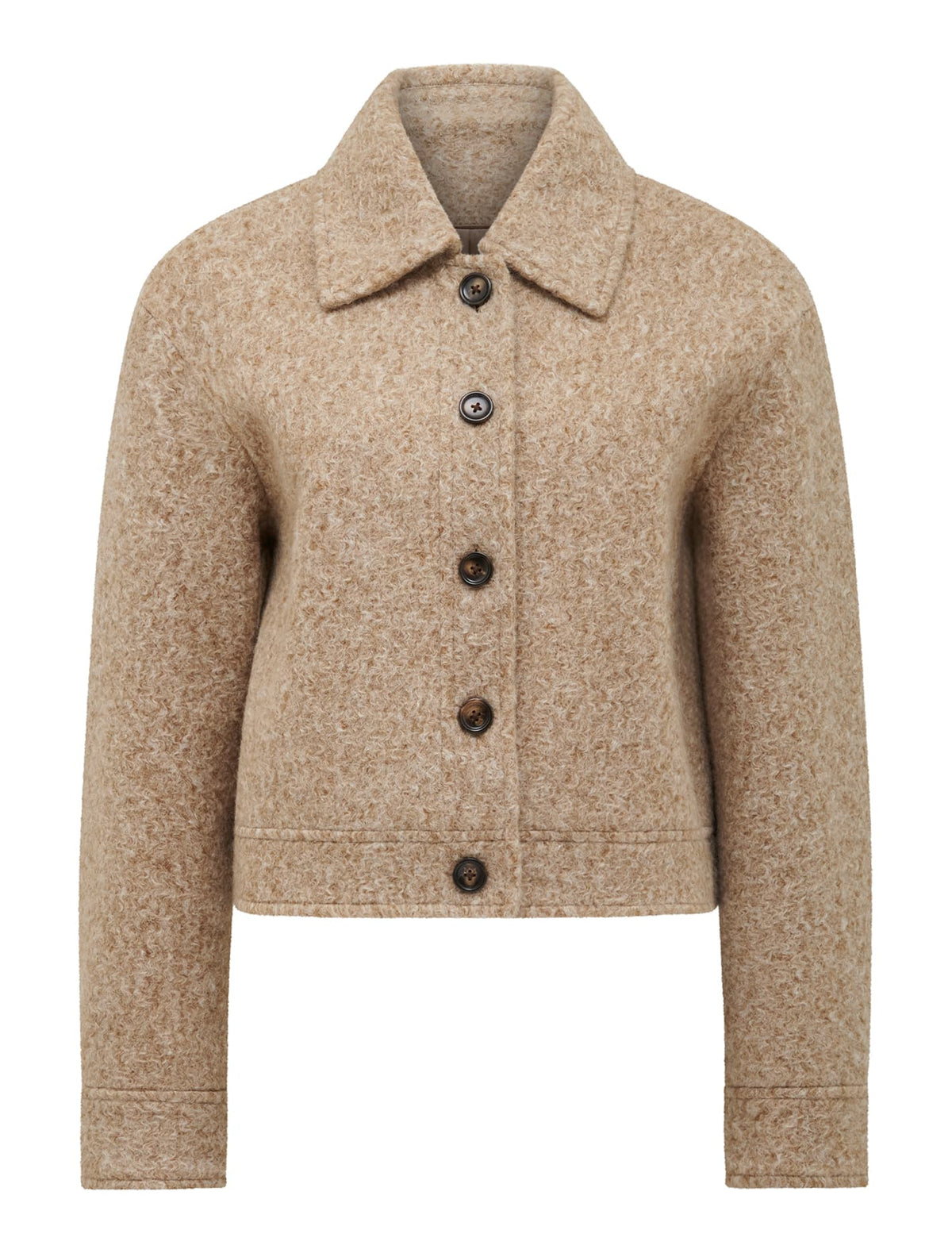 Millie Textured Jacket Latte Marle_mannequin