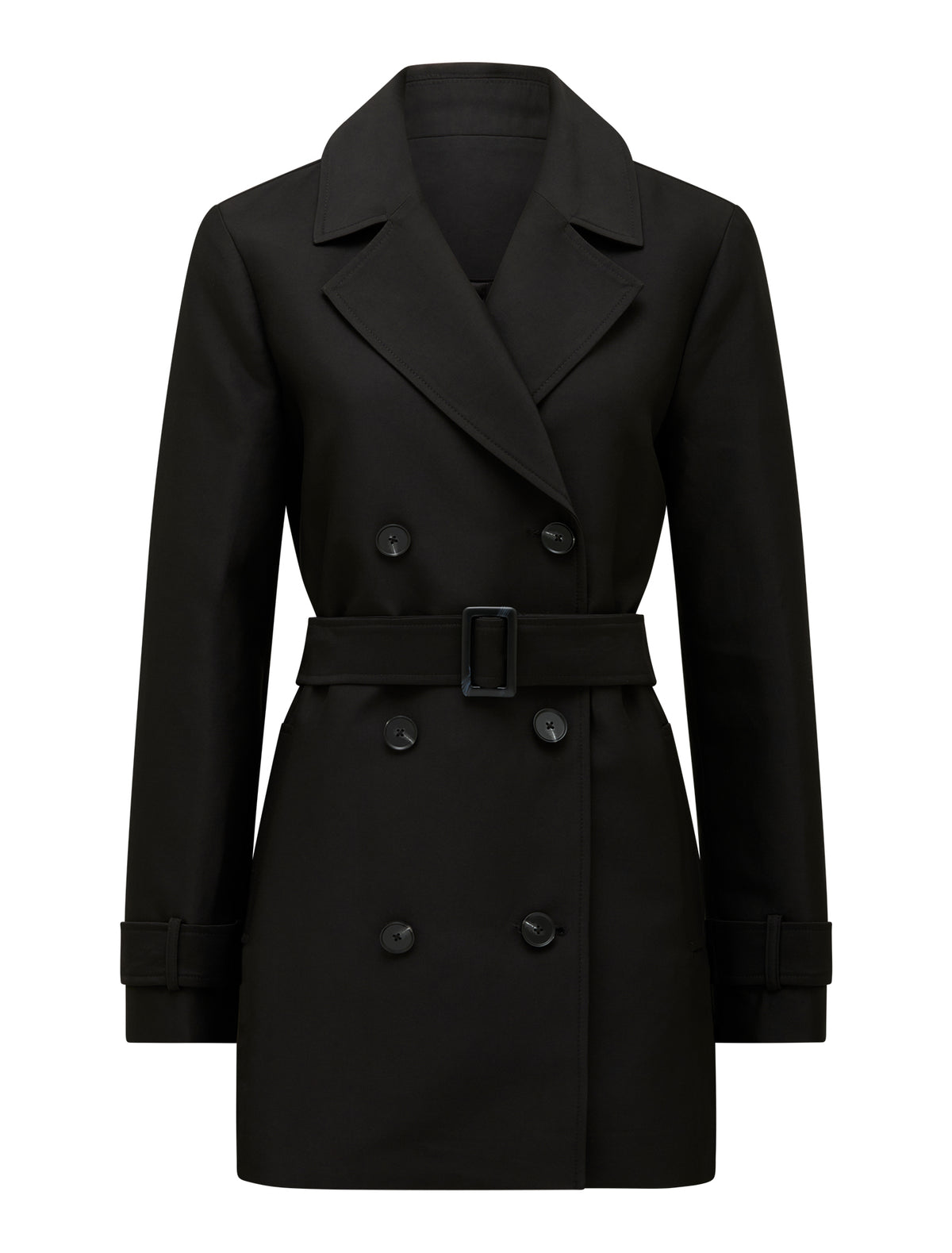 Stella Structured Trench Coat Black_mannequin