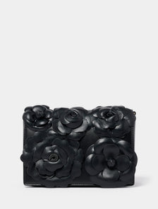 Signature Belle Bloom Flower Bag  Black_mannequin