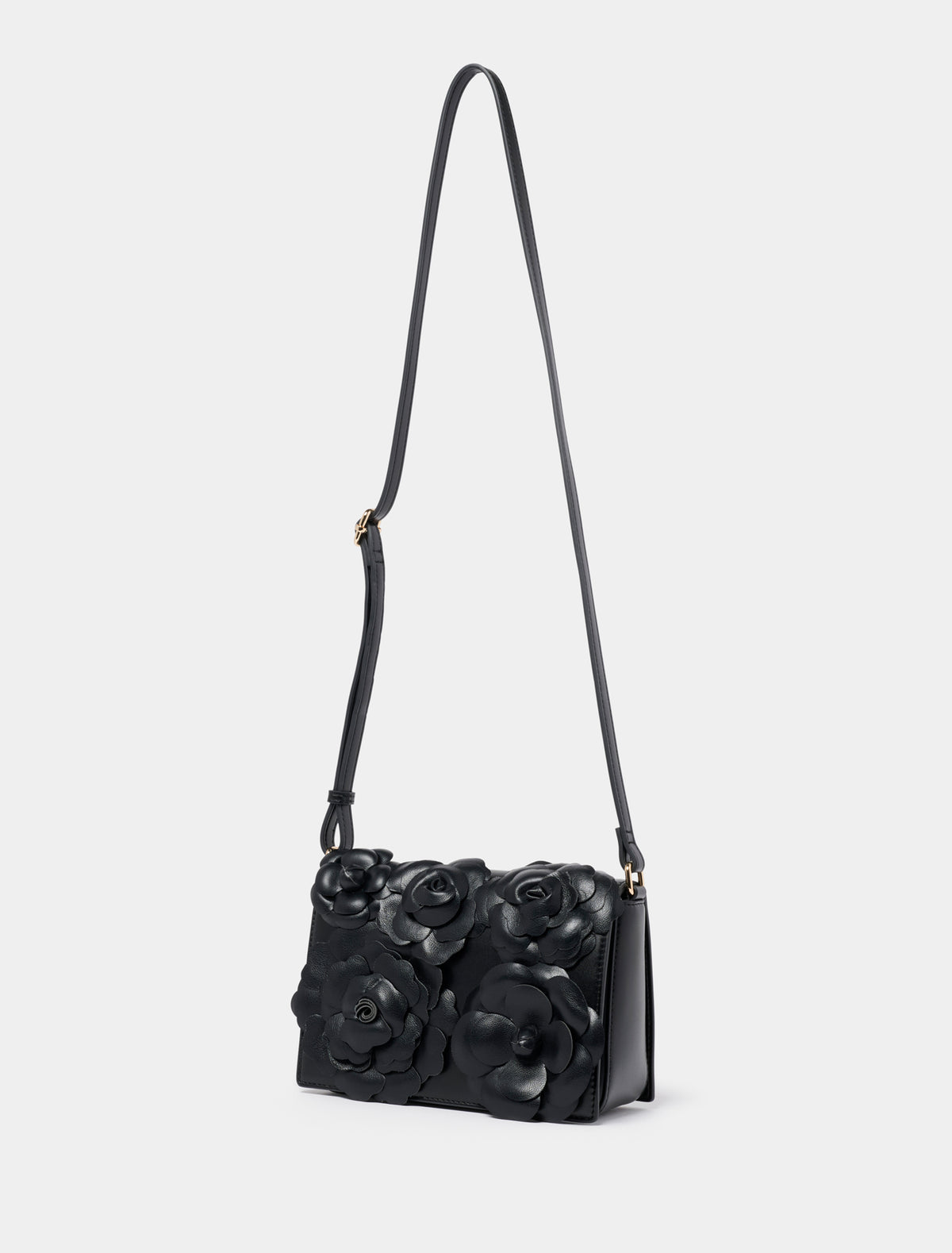 Signature Belle Bloom Flower Bag  Black_mannequin