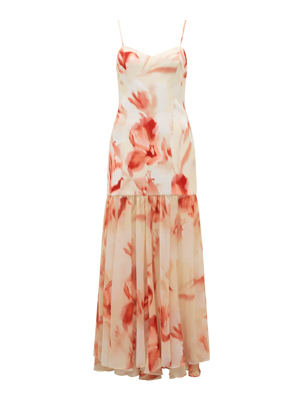 Luca Dropped Waist Maxi Dress Odella Floral_mannequin
