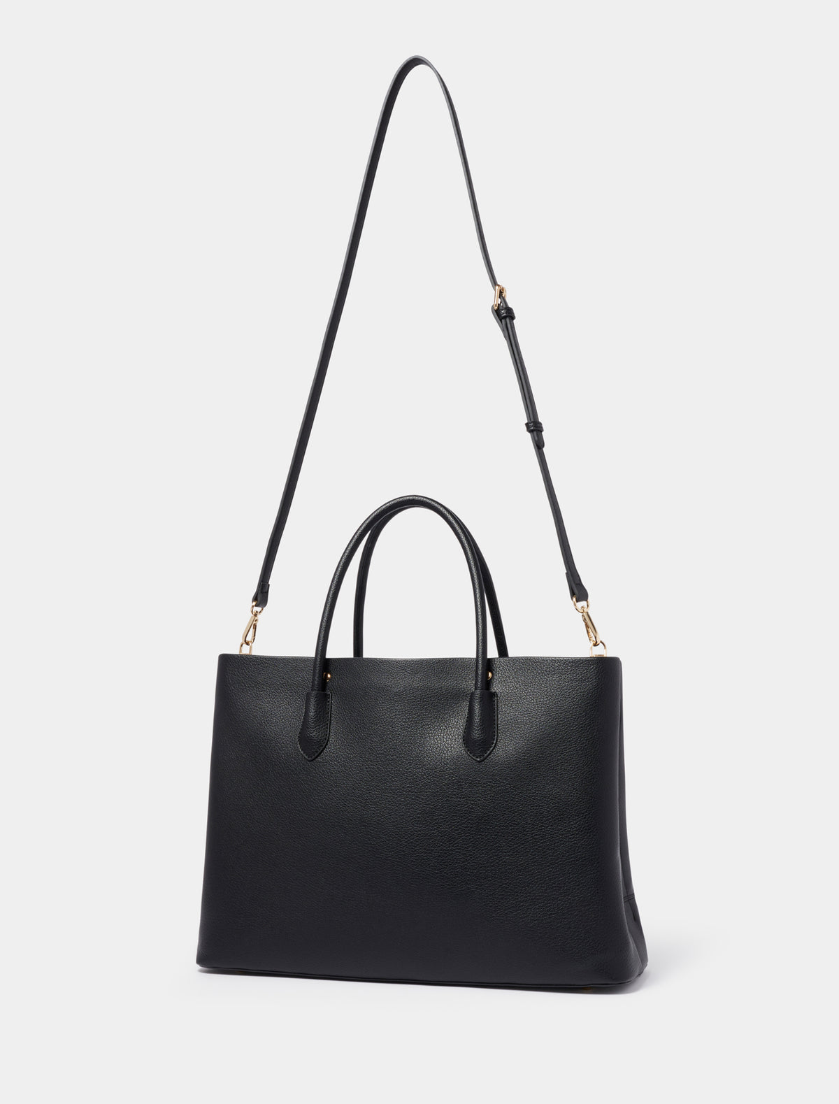 Rhea Laptop Tote Black_mannequin